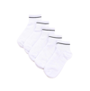 Stems Five Pack Sport Ankle Socks With Stripe Contrast In White