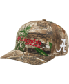 COLUMBIA MEN'S AND WOMEN'S COLUMBIA REAL TREE CAMO ALABAMA CRIMSON TIDE MOSSY OAK BOTTOMLAND FLEX HAT