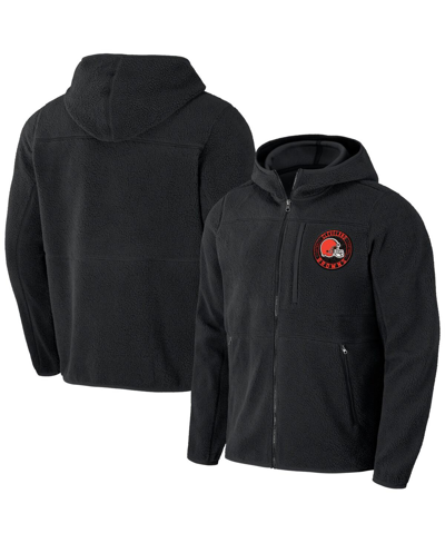 Fanatics Men's Nfl X Darius Rucker Collection By  Black Cleveland Browns Sherpa Full-zip Hoodie
