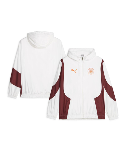 Puma Manchester City Anthem Jacket Adults 2023 2024 In White
