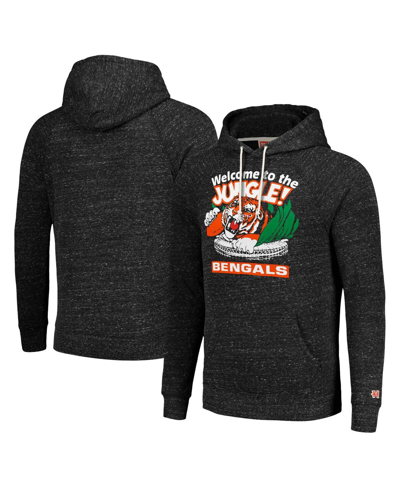 Homage Men's And Women's  Charcoal Cincinnati Bengals Hyperlocal Raglan Pullover Hoodie