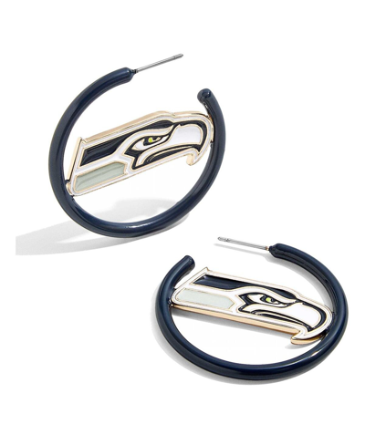 Baublebar Women's  Seattle Seahawks Enamel Hoop Earrings In No Color
