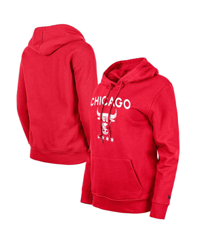 New Era Women's  Red Chicago Bulls 2023/24 City Edition Pullover Hoodie