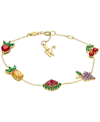 Fossil Special Edition Gold-tone Stainless Steel Station Bracelet In Gold