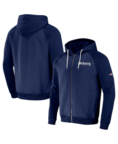 Fanatics Men's Nfl X Darius Rucker Collection By  Navy New England Patriots Raglan Full-zip Hoodie