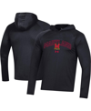 Under Armour Men's  Black Maryland Terrapins 2023 Sideline Tech Hooded Raglan Long Sleeve T-shirt In Black