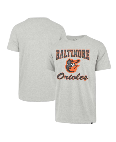 47 Brand Men's ' Heather Gray Baltimore Orioles Sandy Daze Franklin T-shirt