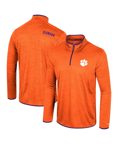 Colosseum Men's  Orange Clemson Tigers Wright Quarter-zip Windshirt