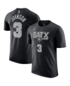 Jordan Men's  Keldon Johnson Black San Antonio Spurs 2022/23 Statement Edition Name And Number T-shir In Black