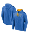 FANATICS MEN'S FANATICS HEATHER POWDER BLUE LOS ANGELES CHARGERS HOOK AND LADDER PULLOVER HOODIE