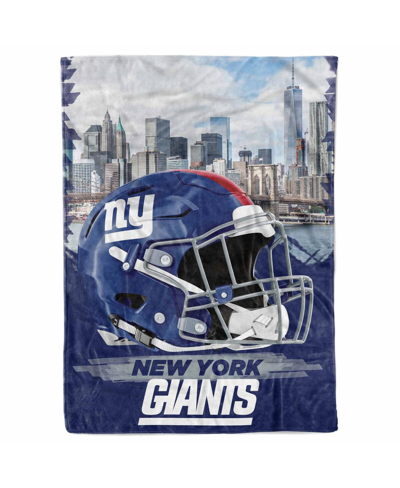 Logo Brands New York Giants 66" X 90" City Sketch Blanket In Blue