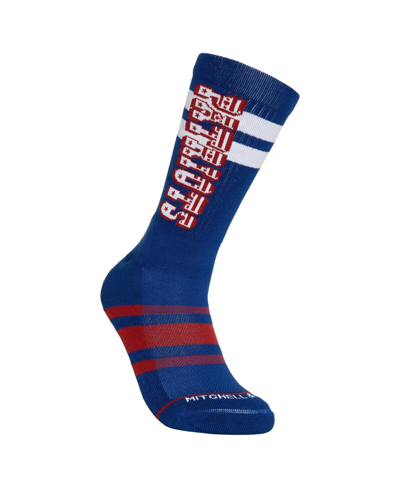 Mitchell & Ness Men's And Women's  New England Patriots Lateral Crew Socks In Navy,red
