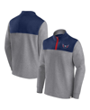 Fanatics Branded Heather Gray Washington Capitals Launch It Quarter-zip Jacket In Heather Gray