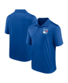 Fanatics Branded  Blue New York Rangers Left Side Block Polo In Blue