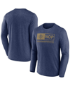 Fanatics Branded Heather Navy New Orleans Pelicans Three-point Play T-shirt In Heather Navy