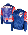 CHALK LINE MEN'S CHALK LINE ROYAL BUFFALO BILLS FANIMATION SATIN FULL-SNAP JACKET