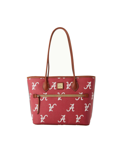 Dooney & Bourke Women's  Alabama Crimson Tide Sporty Monogram Large Zip Tote Bag In Red