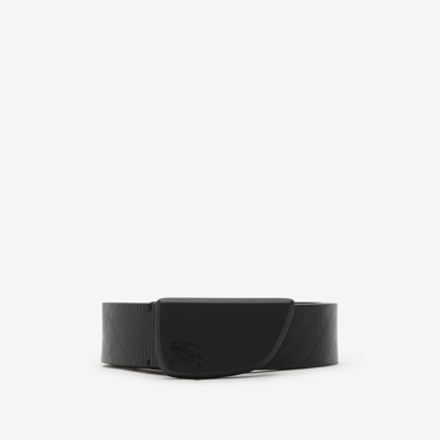 BURBERRY BURBERRY LEATHER SHIELD BELT