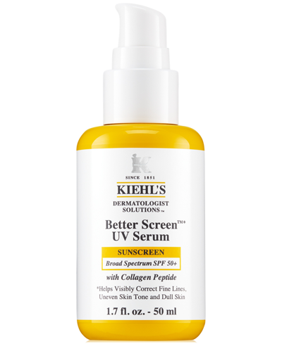 Kiehl's Since 1851 Better Screen Uv Serum Spf 50+ With Collagen Peptide In No Color