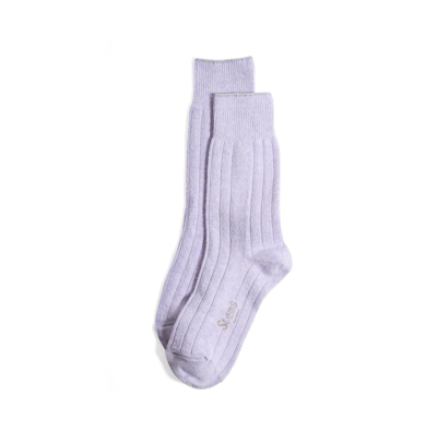 STEMS WOMEN'S LUX ITALIAN WOOL CASHMERE CREW SOCKS GIFT BOX