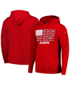 Columbia Crimson Alabama Crimson Tide Pfg Fish Flag Ii Pullover Hoodie In Crimson