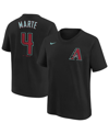 Nike Big Boys  Ketel Marte Black Arizona Diamondbacks 2024 Fuse Name And Number T-shirt In Black
