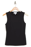 Nordstrom Rack Sculpted Tank Top In Black
