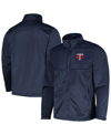 DUNBROOKE MEN'S DUNBROOKE HEATHER NAVY MINNESOTA TWINS EXPLORER FULL-ZIP JACKET