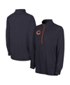 Outerstuff Navy Chicago Bears Combine Authentic Raglan Quarter-zip Top In Navy