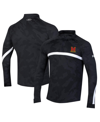 Under Armour Black Maryland Terrapins Gameday Camo Quarter-zip Top In Black