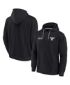Fanatics Signature Men's And Women's  Black Chicago Bulls Super Soft Fleece Pullover Hoodie In Black