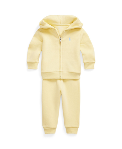 Polo Ralph Lauren Baby Boys Fleece Full-zip Hoodie And Pant Set