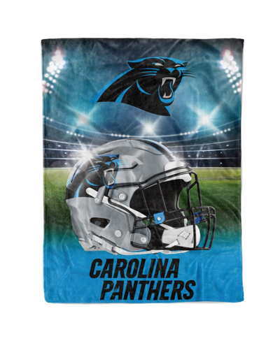 Logo Brands Carolina Panthers 60" X 80" Stadium Lights Blanket In Blue