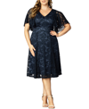 KIYONNA PLUS SIZE CAMILLE LACE COCKTAIL DRESS