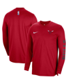NIKE MEN'S AND WOMEN'S NIKE RED CHICAGO BULLS 2023/24Â AUTHENTIC PREGAME LONG SLEEVE SHOOTING SHIRT