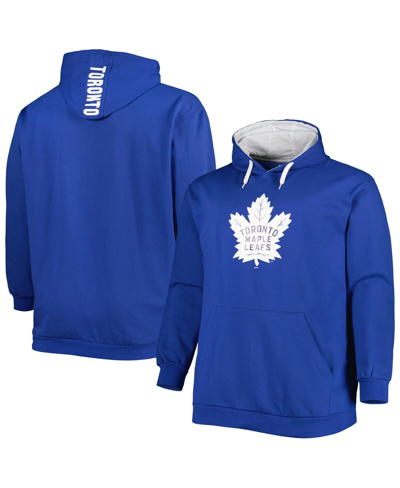 Fanatics Men's Royal Toronto Maple Leafs Big And Tall Fleece Pullover Hoodie