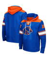 COLOSSEUM MEN'S COLOSSEUM ROYAL BOISE STATE BRONCOS 2.0 LACE-UP PULLOVER HOODIE