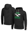 Homage Unisex   Charcoal Philadelphia Eagles Hyperlocal Raglan Pullover Hoodie In Charcoal