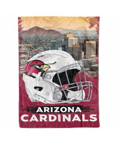 Logo Brands Arizona Cardinals 66" X 90" City Sketch Blanket In Red