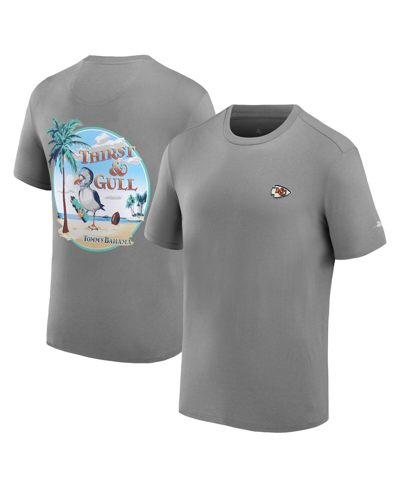 Tommy Bahama Men's  Gray Kansas City Chiefs Thirst And Gull T-shirt