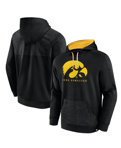 Fanatics Men's  Black Iowa Hawkeyes Defender Pullover Hoodie