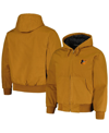 DUNBROOKE MEN'S DUNBROOKE BROWN BALTIMORE ORIOLES DAKOTA WORK FULL-ZIP HOODIE JACKET