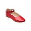 Elephantito Girl's Ondina Patent Leather Ballerina Flats, Toddler/kids In Patent Red