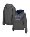 STADIUM ATHLETIC WOMEN'S CHARCOAL PENN STATE NITTANY LIONS ARCH AND LOGO 2 PULLOVER HOODIE