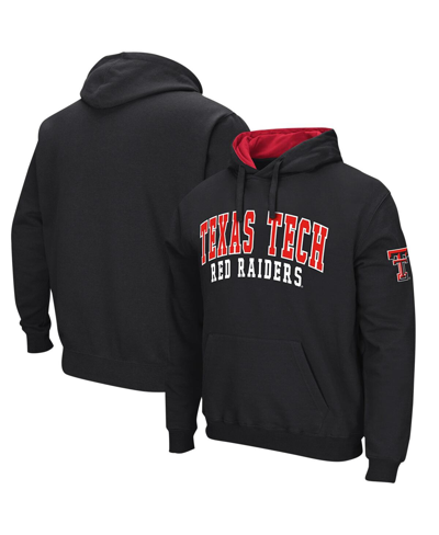 Colosseum Men's  Black Texas Tech Red Raiders Double Arch Pullover Hoodie