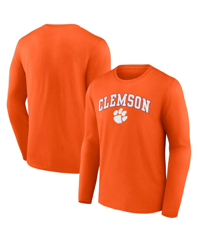 Fanatics Men's  Orange Clemson Tigers Campus Long Sleeve T-shirt