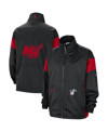 NIKE WOMEN'S NIKE BLACK/RED MIAMI HEAT 2023/24 CITY EDITION COURTSIDE SWOOSH FLY FULL-ZIP JACKET