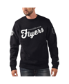 Starter Men's  X Nhl Black Ice Black Philadelphia Flyers Cross Check Pullover Sweatshirt In Black