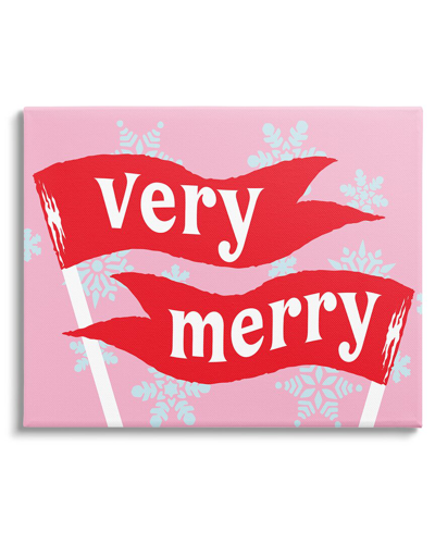 Stupell Very Merry Bold Holiday Flags By Lil' Rue Wall Art