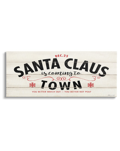 Stupell Santa Claus Coming To Town Rustic By Stephanie Workman Marrott Wall Art